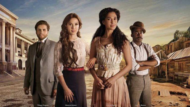 Постер бразильского сериала «Бок о бок»